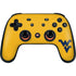 West Virginia University Yellow Background Google Stadia Controller Skin