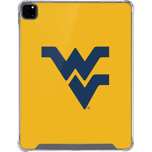 West Virginia University Yellow Background iPad Pro 12.9in (2020) Clear Case