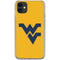 West Virginia University Yellow Background iPhone 11 Clear Case