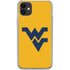 West Virginia University Yellow Background iPhone 11 Clear Case