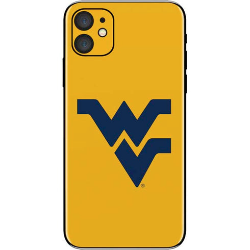 West Virginia University Yellow Background iPhone 11 Skin