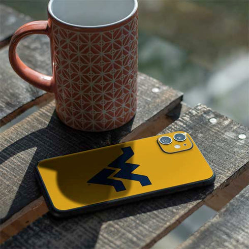 West Virginia University Yellow Background iPhone 11 Skin