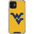 West Virginia University Yellow Background iPhone 12 Clear Case