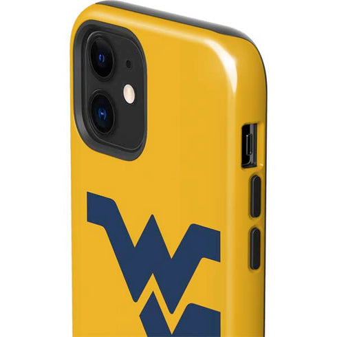 West Virginia University Yellow Background iPhone 12 Impact Case