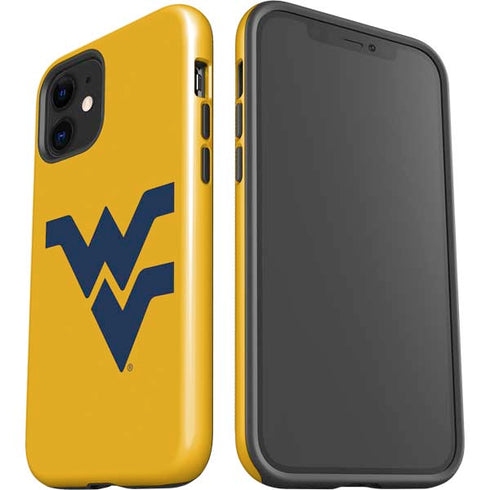 West Virginia University Yellow Background iPhone 12 Impact Case