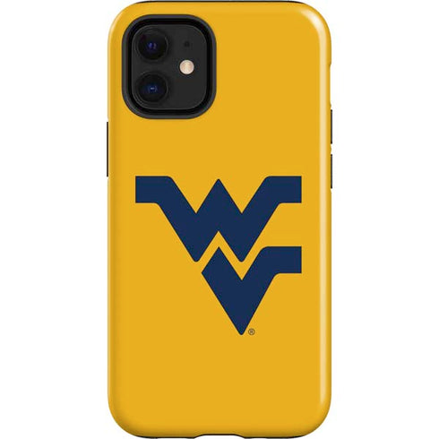West Virginia University Yellow Background iPhone 12 Mini Impact Case