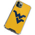West Virginia University Yellow Background iPhone 12 Pro Clear Case
