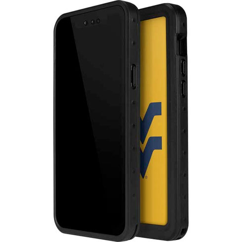 West Virginia University Yellow Background iPhone 12 Pro Waterproof Case