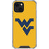 West Virginia University Yellow Background iPhone 14 Plus Clear Case