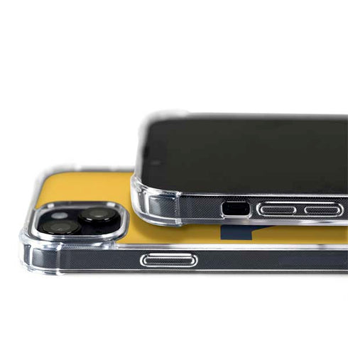 West Virginia University Yellow Background iPhone 15 Plus MagSafe Case