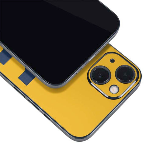 West Virginia University Yellow Background iPhone 14 Plus Skin