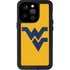 West Virginia University Yellow Background iPhone 14 Pro Waterproof Case