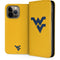 West Virginia University Yellow Background iPhone 15 Pro Max Folio Case