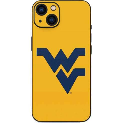 West Virginia University Yellow Background iPhone 15 Skin