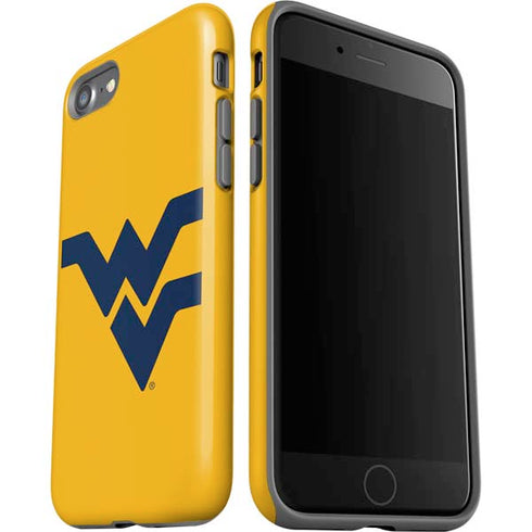 West Virginia University Yellow Background iPhone SE (2nd & 3rd Gen) Pro Case