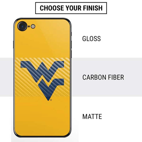 West Virginia University Yellow Background iPhone SE (2nd & 3rd Gen) Skin