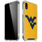 West Virginia University Yellow Background iPhone XR Clear Case