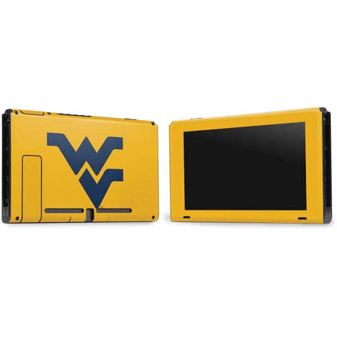 West Virginia University Yellow Background Nintendo Switch Bundle Skin