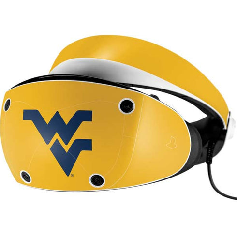 West Virginia University Yellow Background PlayStation VR2 Skin
