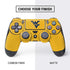 West Virginia University Yellow Background PS4 Controller Skin