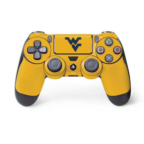 West Virginia University Yellow Background PS4 Controller Skin
