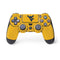 West Virginia University Yellow Background PS4 Controller Skin