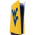 West Virginia University Yellow Background PS5 Console Skin