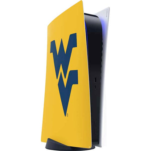 West Virginia University Yellow Background PS5 Digital Edition Console Skin
