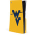 West Virginia University Yellow Background PS5 Slim Disk Console Skin