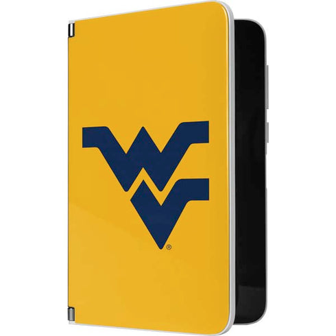 West Virginia University Yellow Background Surface Duo Skin