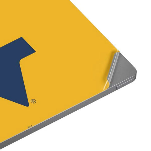 West Virginia University Yellow Background Universal Laptop 16.6in (13.4 x 9.7in) Skin
