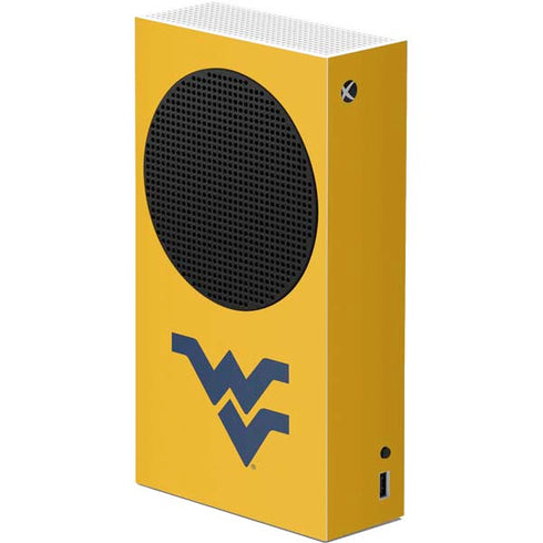 West Virginia University Yellow Background Xbox Series S Console Skin