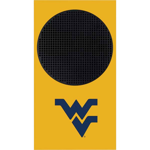 West Virginia University Yellow Background Xbox Series S Console Skin