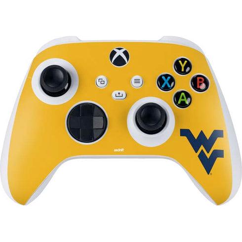 West Virginia University Yellow Background Xbox Series S Controller Skin