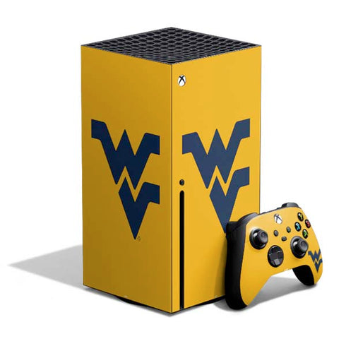 West Virginia University Yellow Background Xbox Series X Bundle Skin