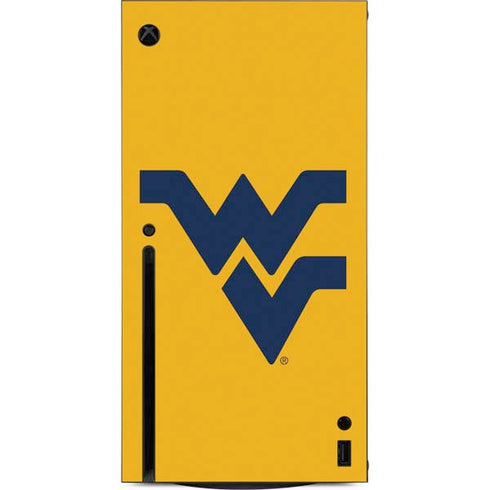 West Virginia University Yellow Background Xbox Series X Console Skin