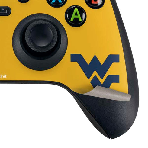 West Virginia University Yellow Background Xbox Series X Controller Skin