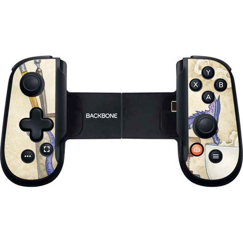 Whats in Here Coffee Dragon by Amy Brown Backbone One for iPhone Game Controller Skin