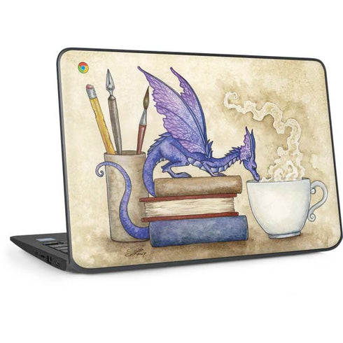 Whats in Here Coffee Dragon by Amy Brown HP Chromebook Skin