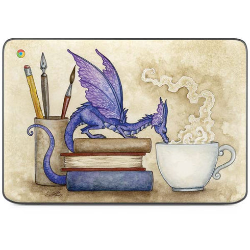Whats in Here Coffee Dragon by Amy Brown HP Chromebook Skin