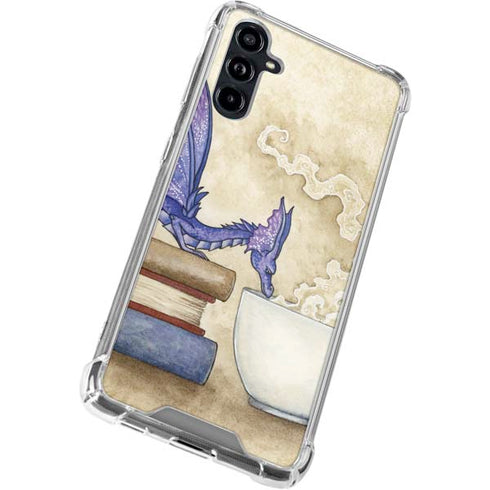 Whats in Here Coffee Dragon by Amy Brown Galaxy A54 5G Clear Case