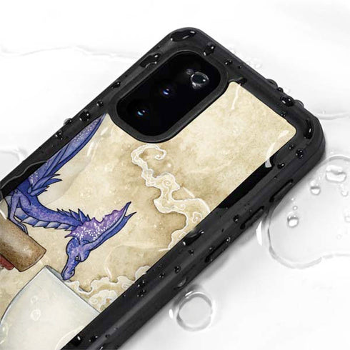 Amy Brown Whats in Here Coffee Dragon Galaxy S20 Waterproof Case