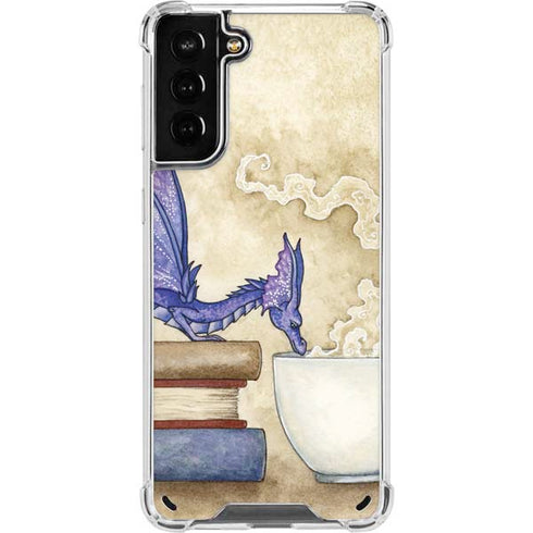 Amy Brown Whats in Here Coffee Dragon Galaxy S21 Plus 5G Clear Case
