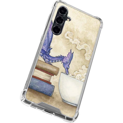Whats in Here Coffee Dragon by Amy Brown Galaxy S23 FE Clear Case
