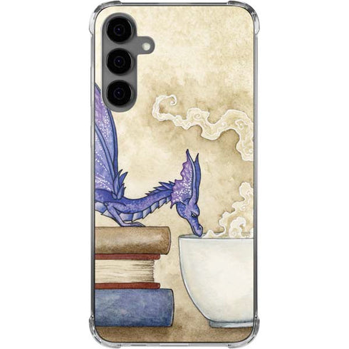 Whats in Here Coffee Dragon by Amy Brown Galaxy S24 Plus Clear Case