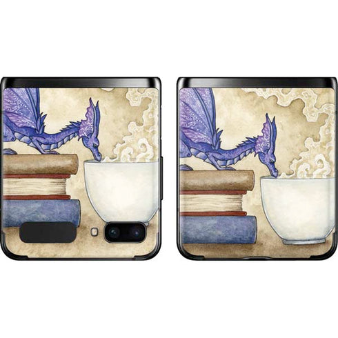 Amy Brown Whats in Here Coffee Dragon Galaxy Z Flip Skin