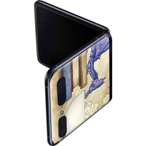 Amy Brown Whats in Here Coffee Dragon Galaxy Z Flip Skin