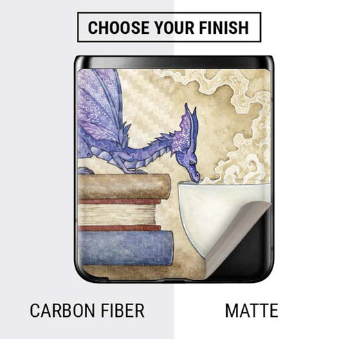 Amy Brown Whats in Here Coffee Dragon Galaxy Z Flip Skin