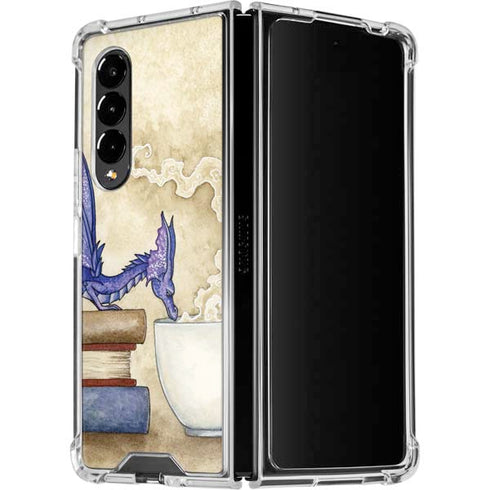 Amy Brown Whats in Here Coffee Dragon Galaxy Z Fold4 5G Clear Case