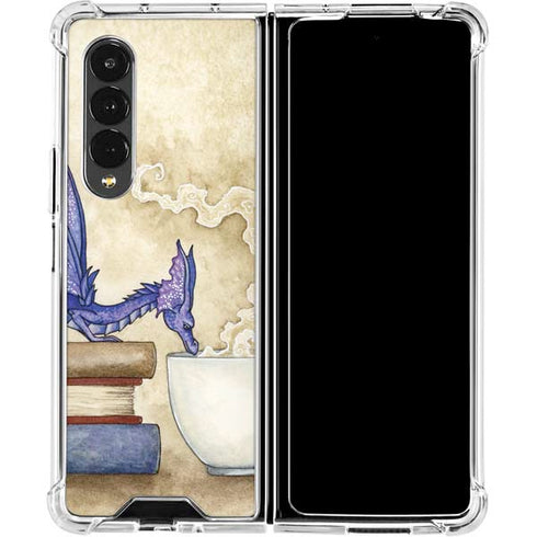 Amy Brown Whats in Here Coffee Dragon Galaxy Z Fold4 5G Clear Case
